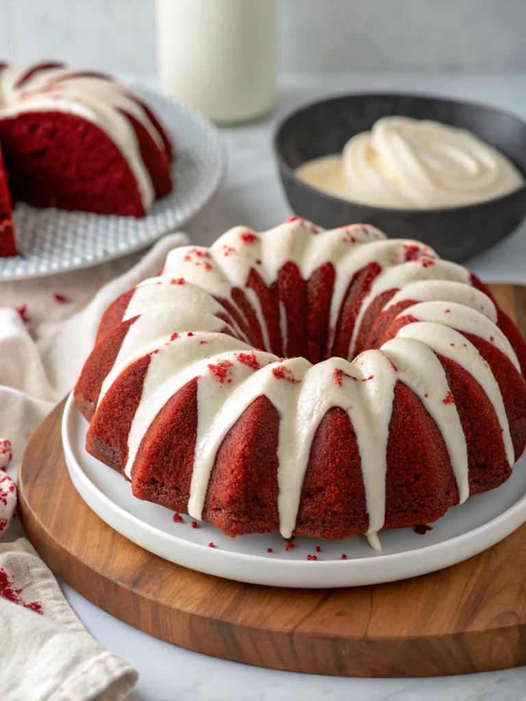Red Velvet Cream Cheese Bundt Cake