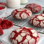 Red Velvet Crinkle Cookies