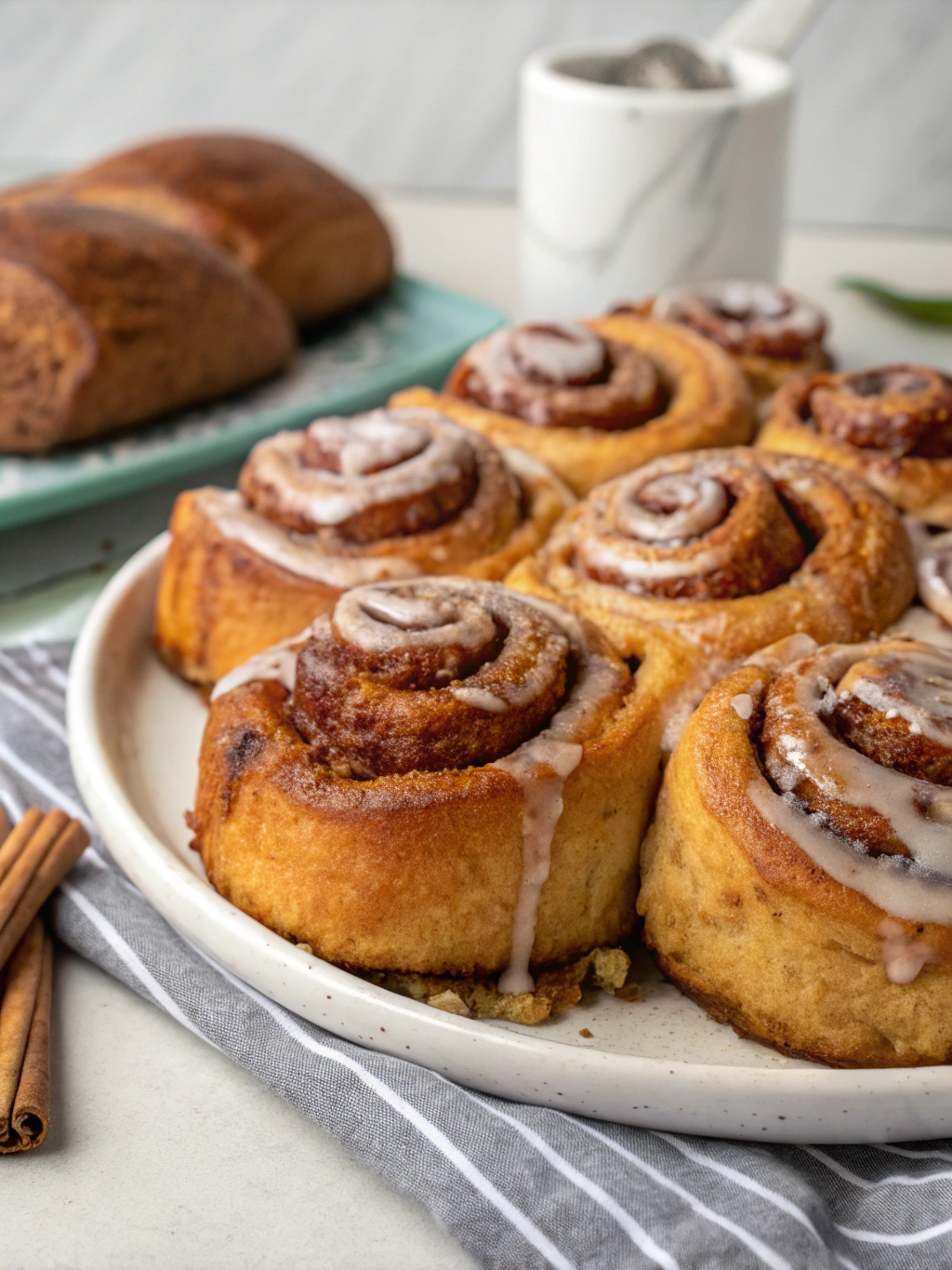 Super Scrumptious Fluffy Gingerbread Cinnamon Rolls