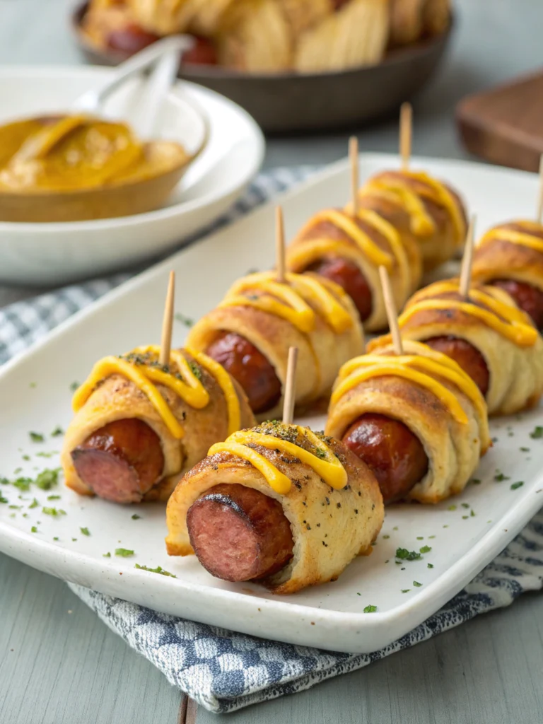 Savory Mustard Hasselback Kielbasa Bites for Game Day