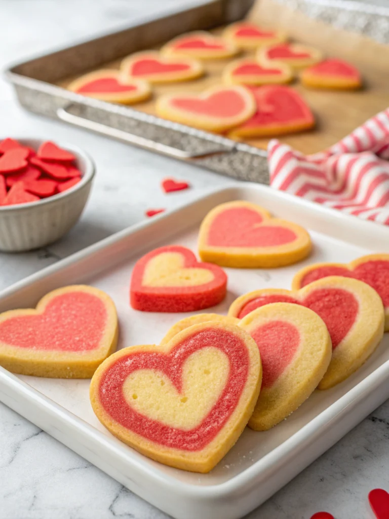 Slice and Bake Heart Cookies