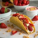 Strawberry Crunch Cheesecake Tacos