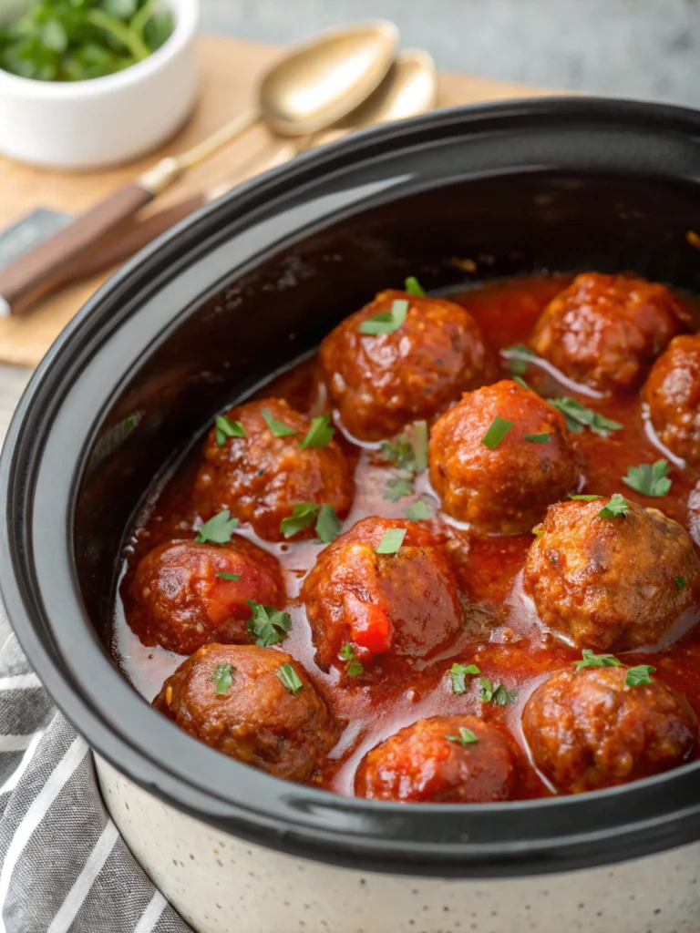 Sweet Chili Meatballs Crockpot