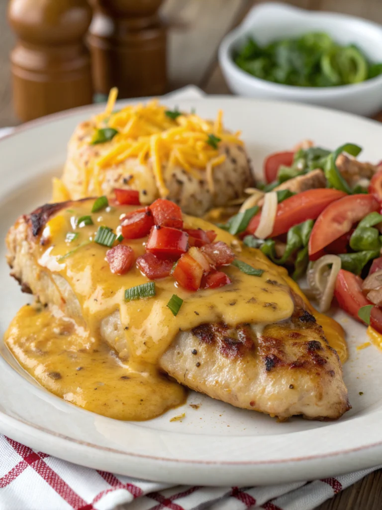 Texas Roadhouse Smothered Chicken with Jack Cheese Recipe