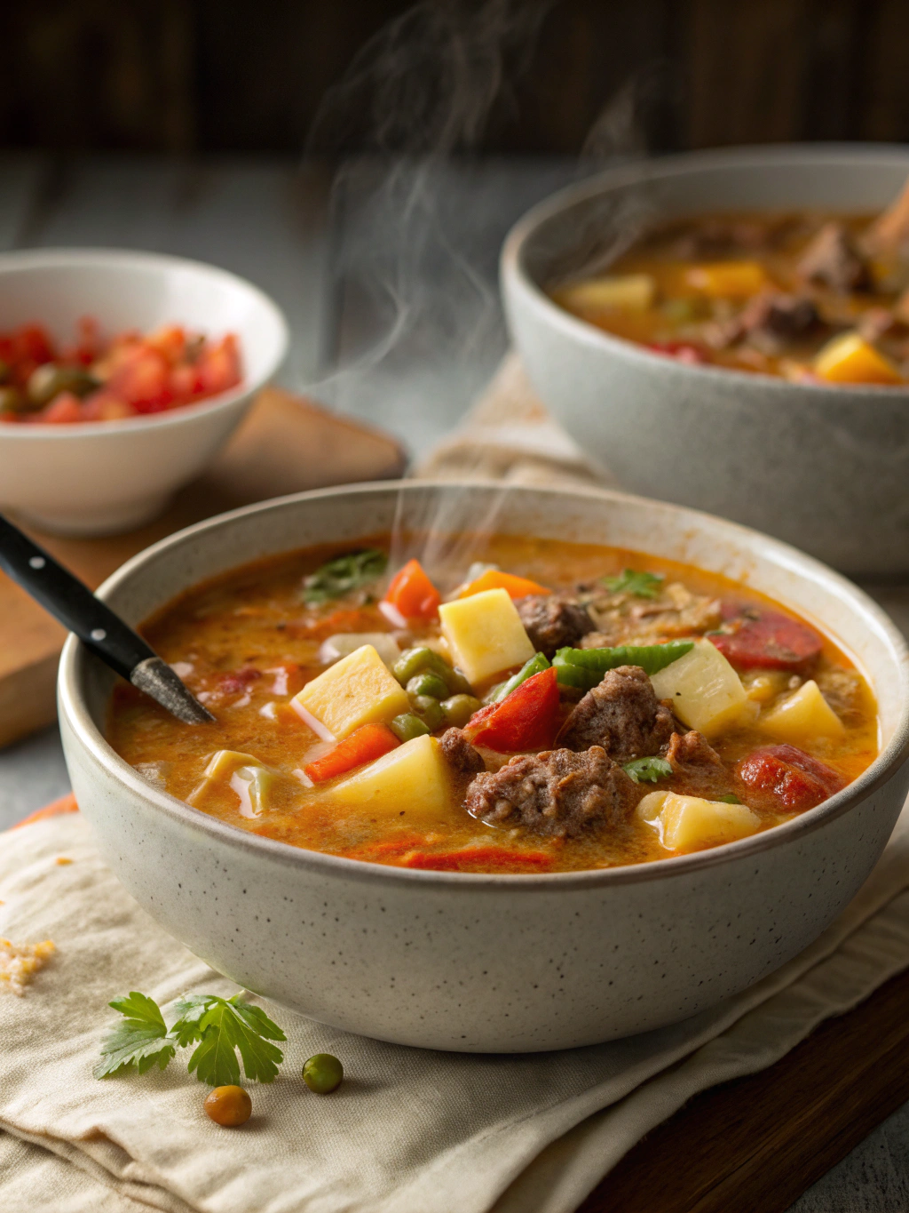 Delicious Cheeseburger Soup