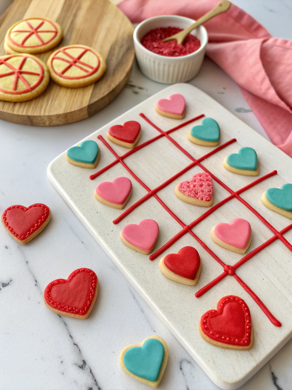 Tic Tac Toe Heart Game Cookies: 7 Steps to Sweet Victory! 3 Tic Tac Toe Heart Game Cookies