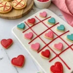 Tic Tac Toe Heart Game Cookies