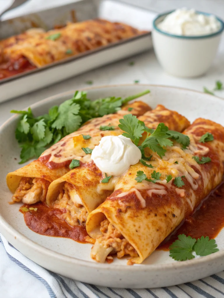 Ultimate Quick and Easy Chicken Enchiladas Recipe for Dinner!