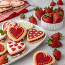 Valentine Strawberry Cookies