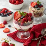 Valentine’s Day Parfait with Yogurt & Berries