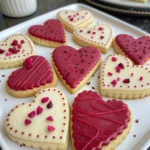 Vanilla Heart Shaped Cerise Prickly Pear & Red Beet Cookies
