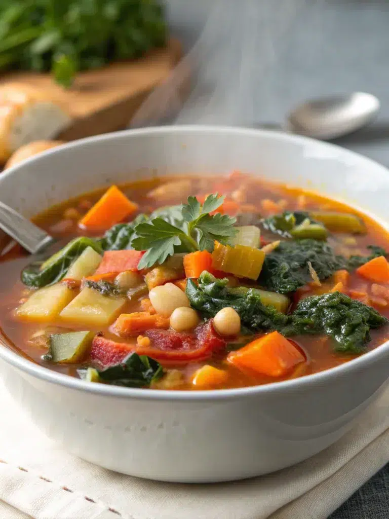 Winter Minestrone Soup (packed with veggies!)