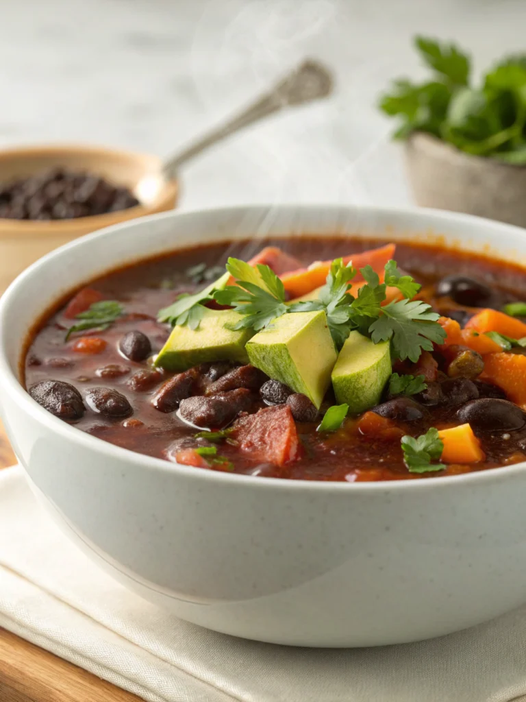 black bean soup recipe