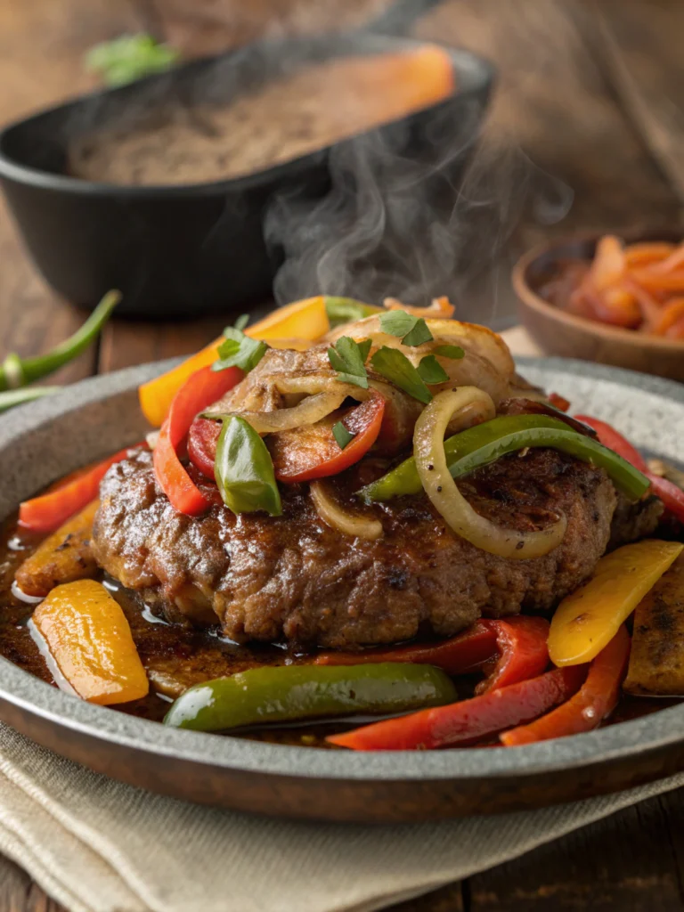Amish Hamburger Steak Bake Recip