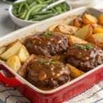 Amish Hamburger Steak Bake Recipe