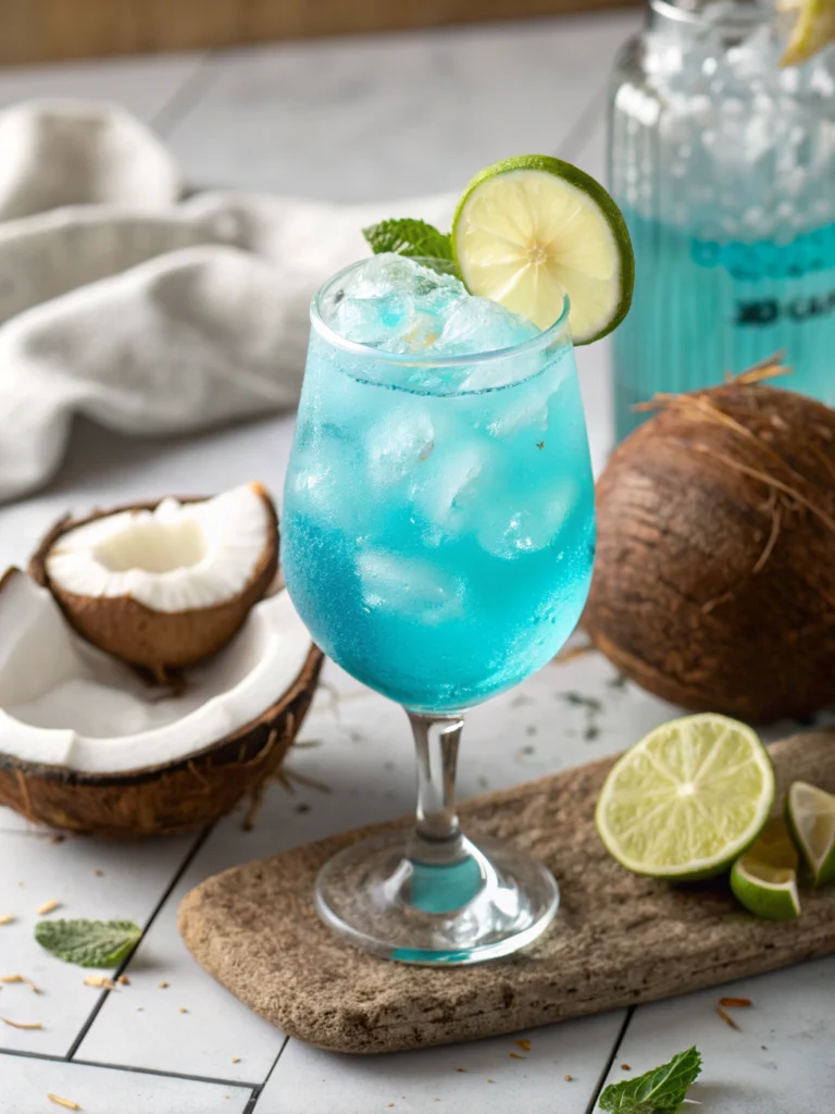 Blue Lagoon Coconut Rum Cooler