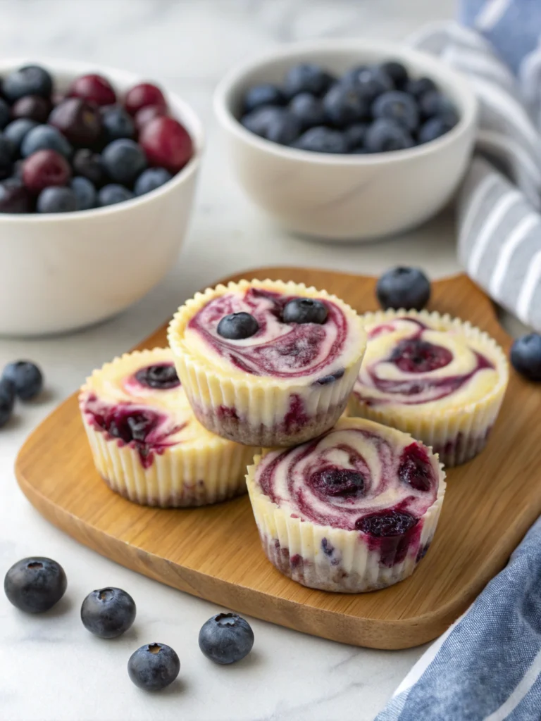 Blueberry Swirl Yogurt Bites