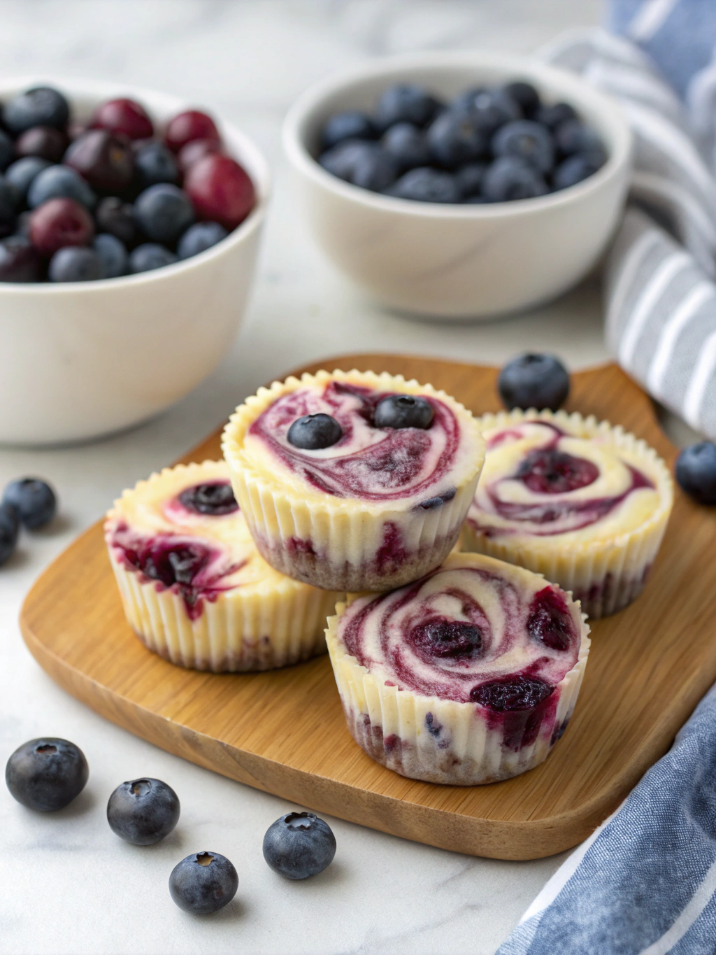 Blueberry Swirl Yogurt Bites