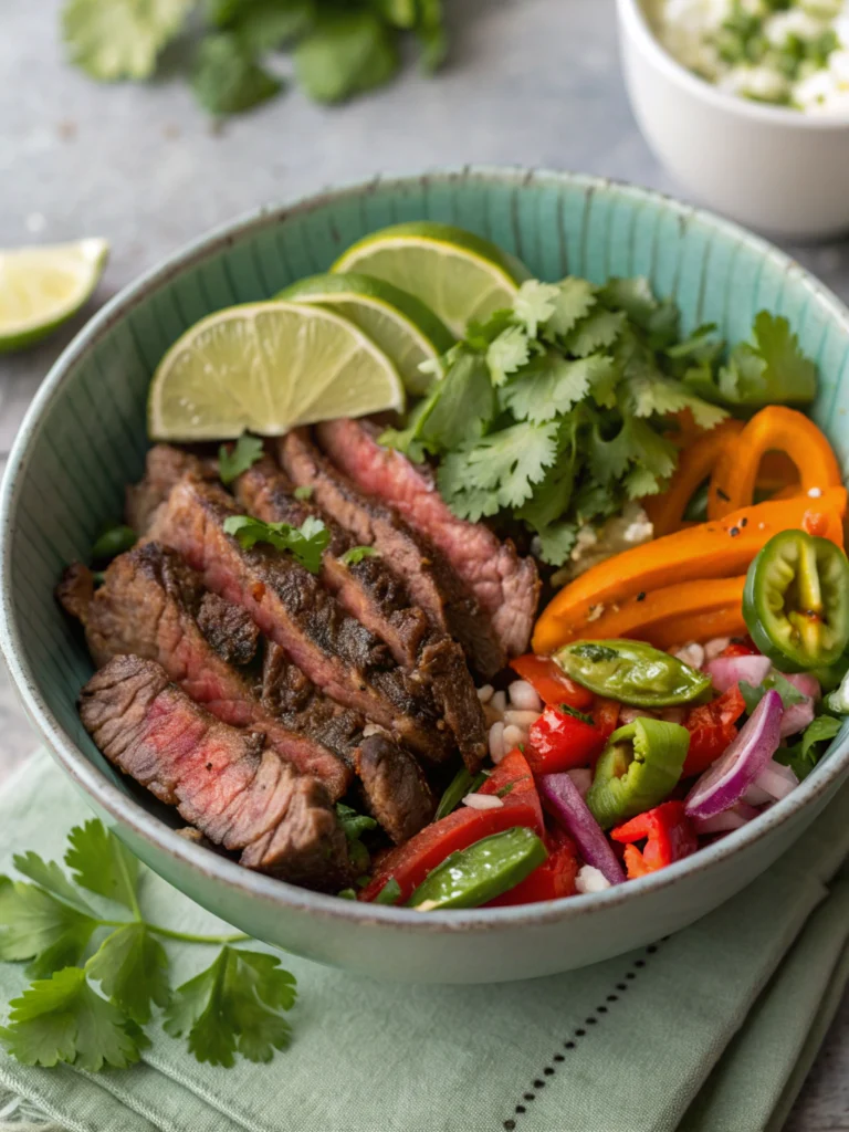 CILANTRO LIME STEAK BOWLS