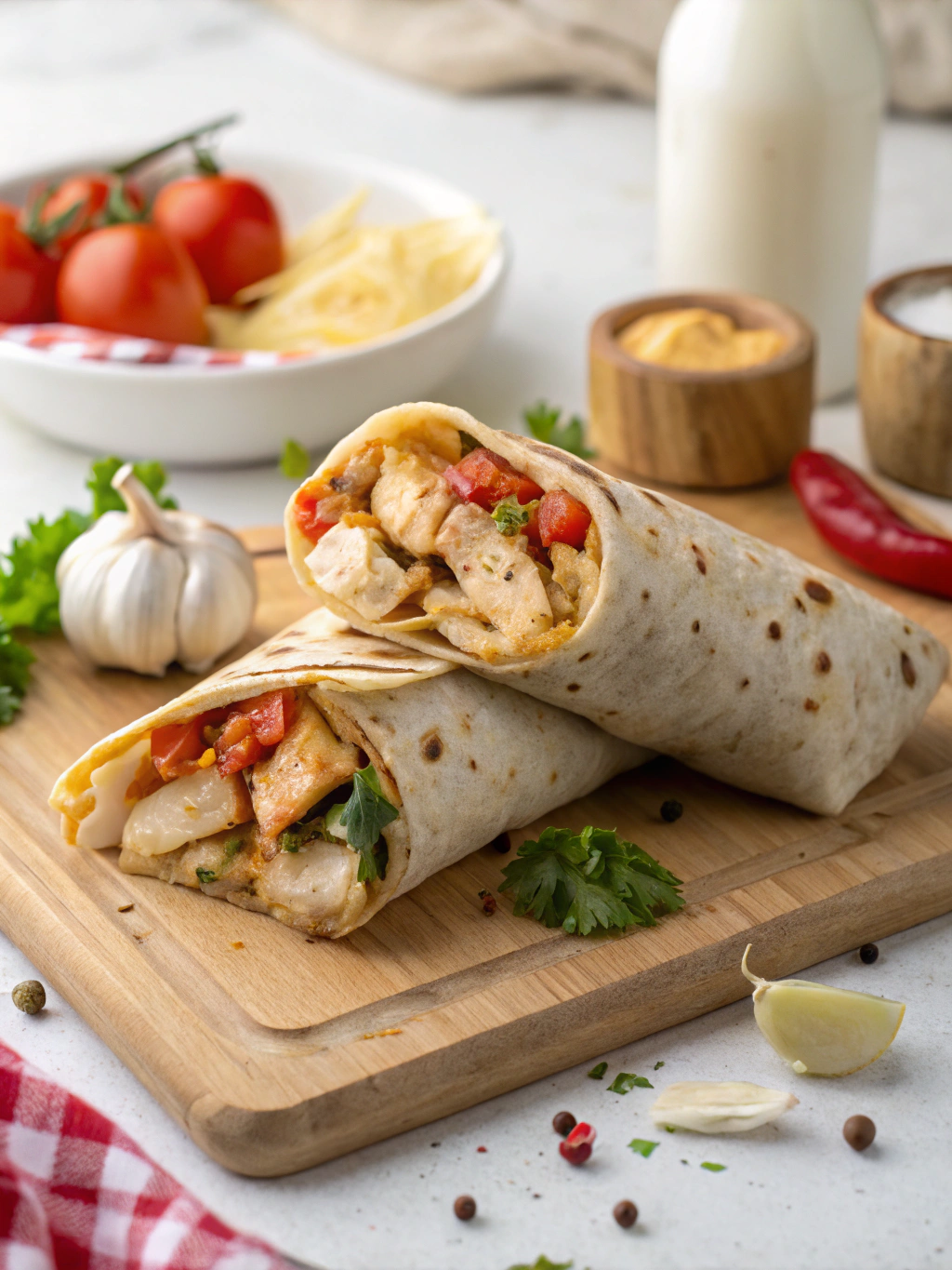 Cheesy Garlic Chicken Wraps: 5 Easy Steps to Gourmet Comfort Food