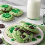 Chewy & Soft Oreo Shamrock Shake Cookies