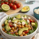 Chickpea Feta Avocado Salad