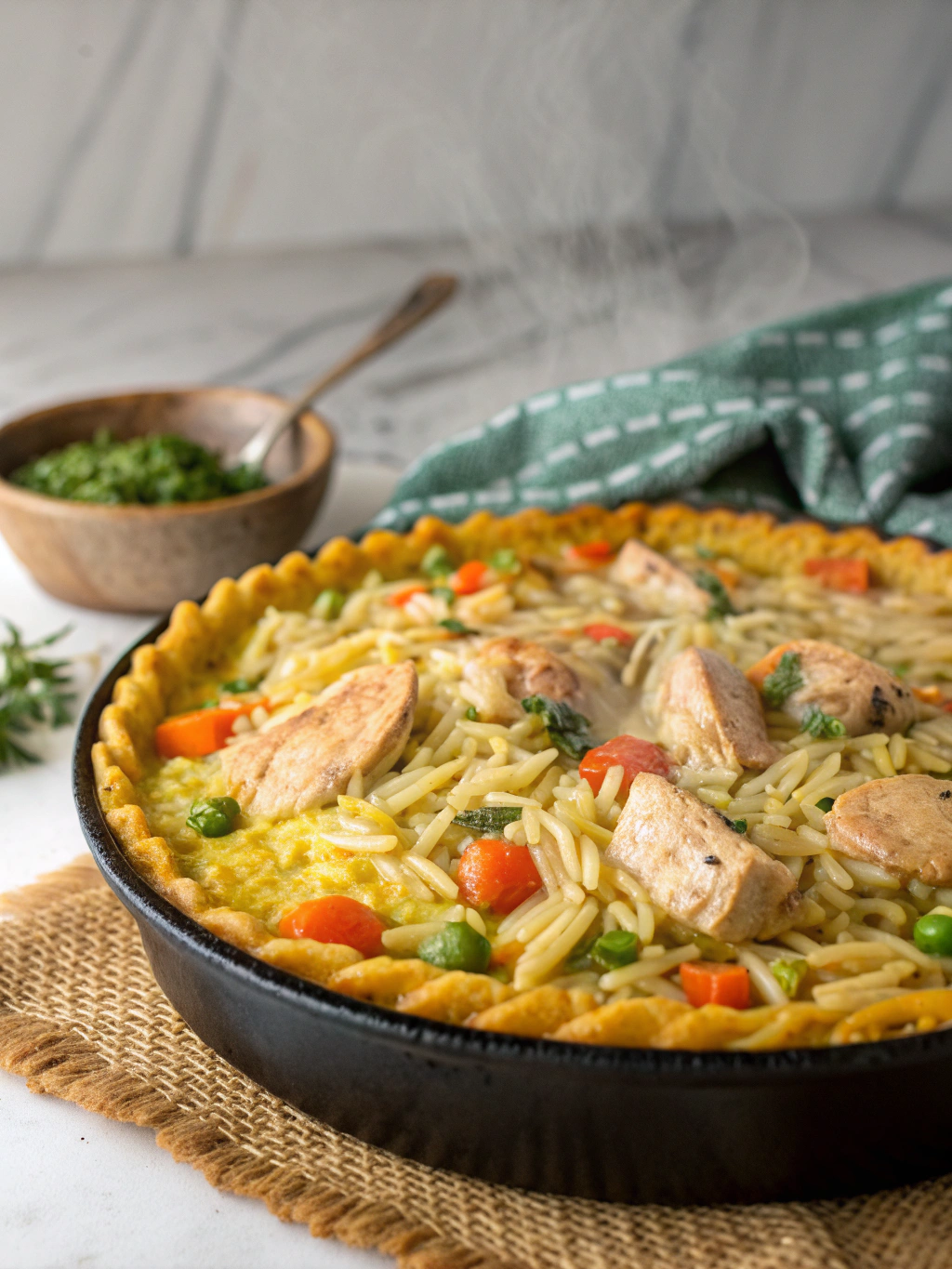 Classic Chicken Pot Pie Orzo