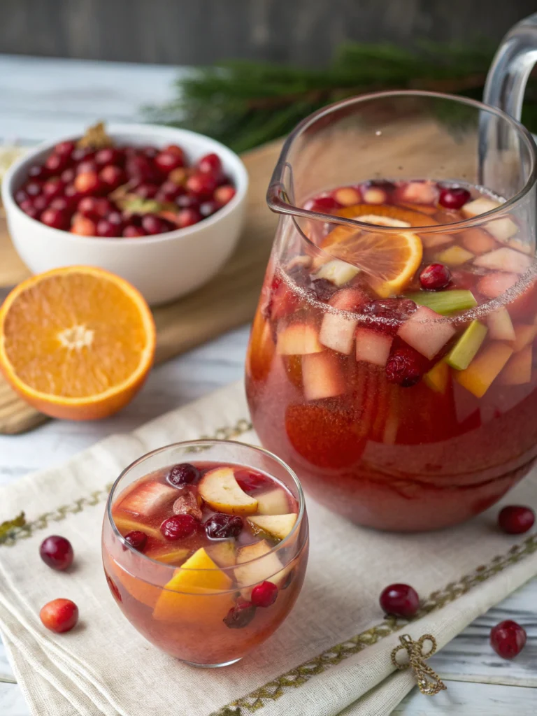 Cranberry Apple Cider Rum Punch