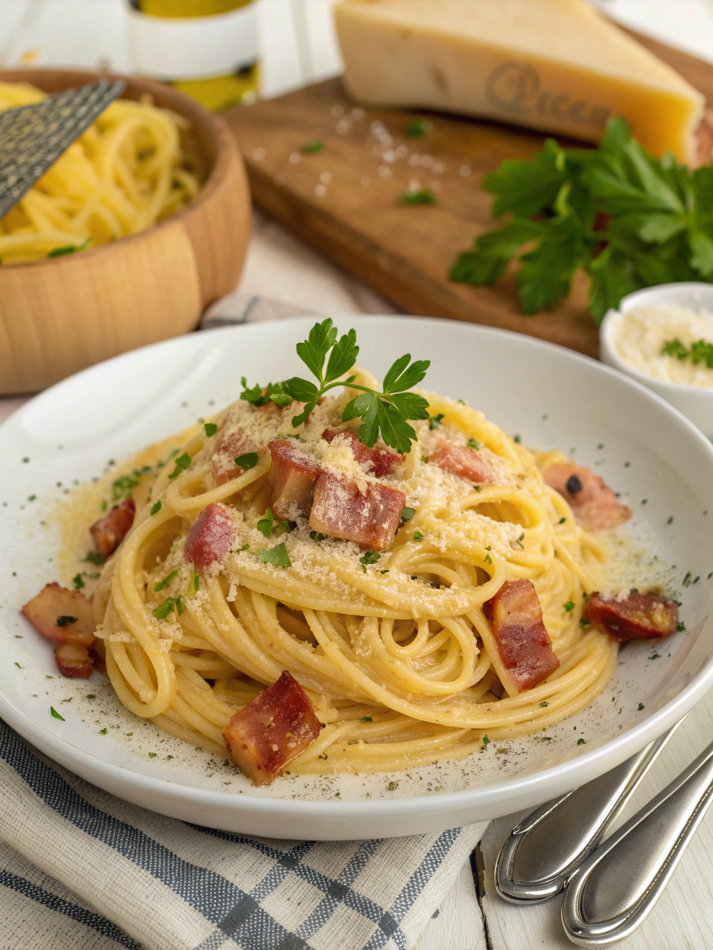 Creamy Carbonara Ingredients