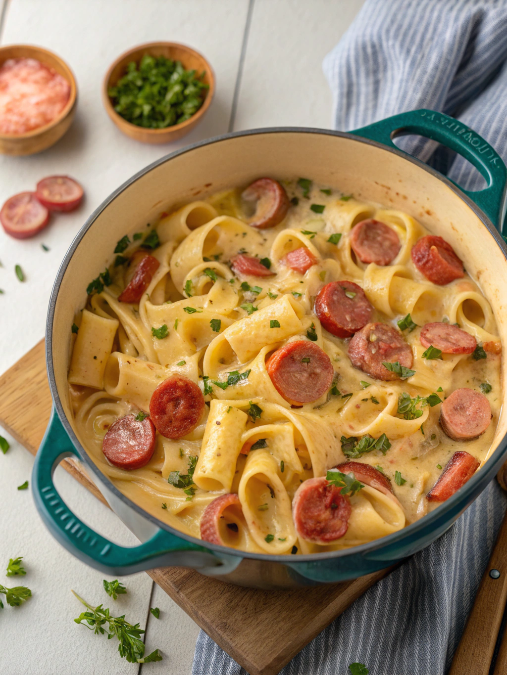 How to Make Creamy Kielbasa Pasta Easily in One Pot: 5 Simple Steps
