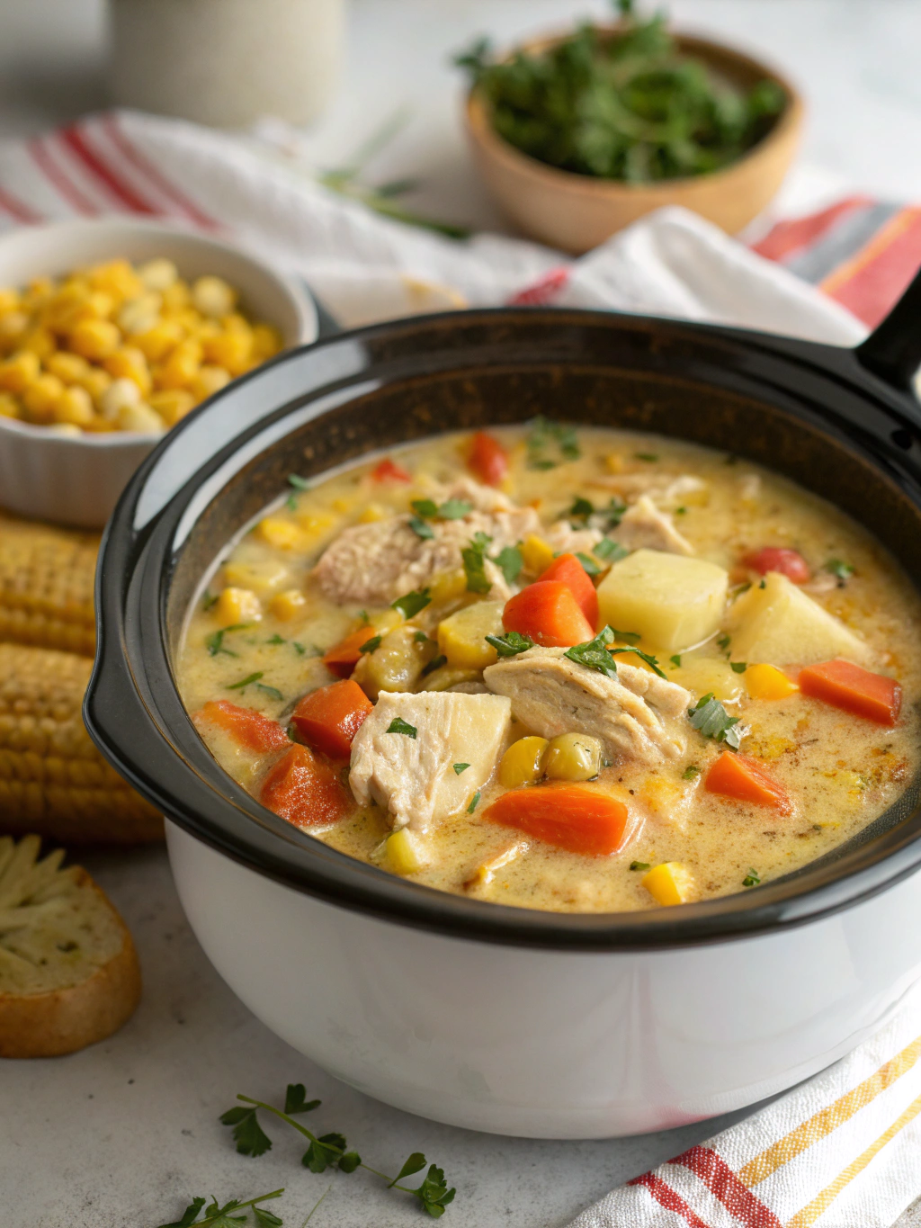 Crockpot Chicken Corn Chowder