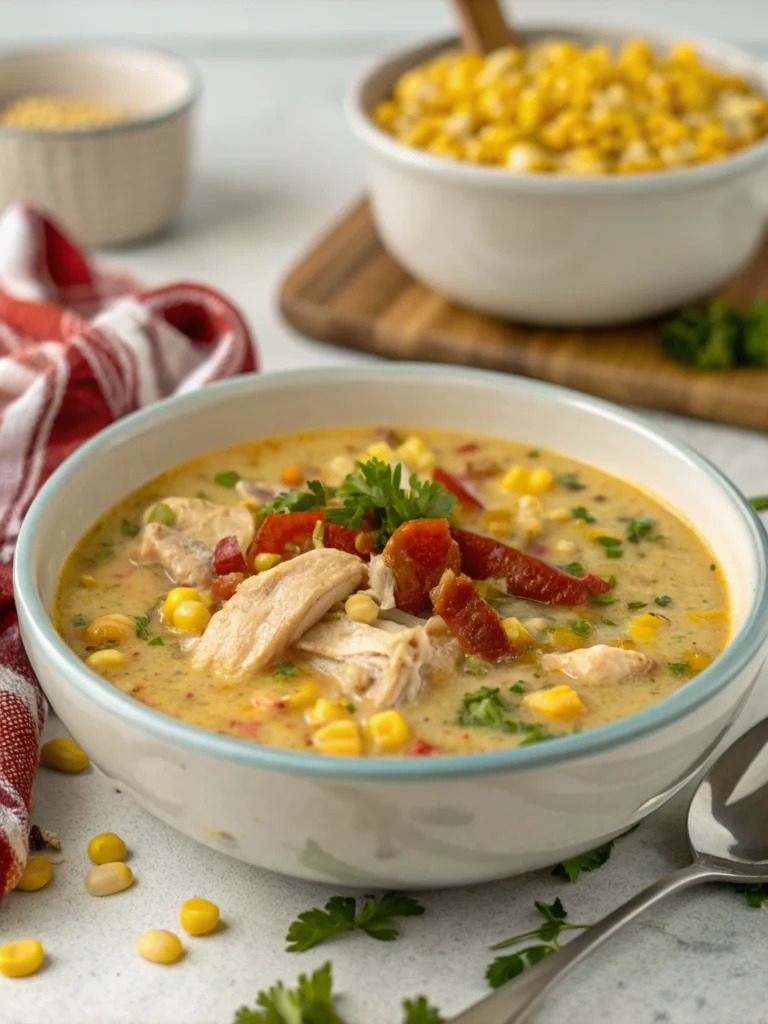 Crockpot Chicken Corn Chowder