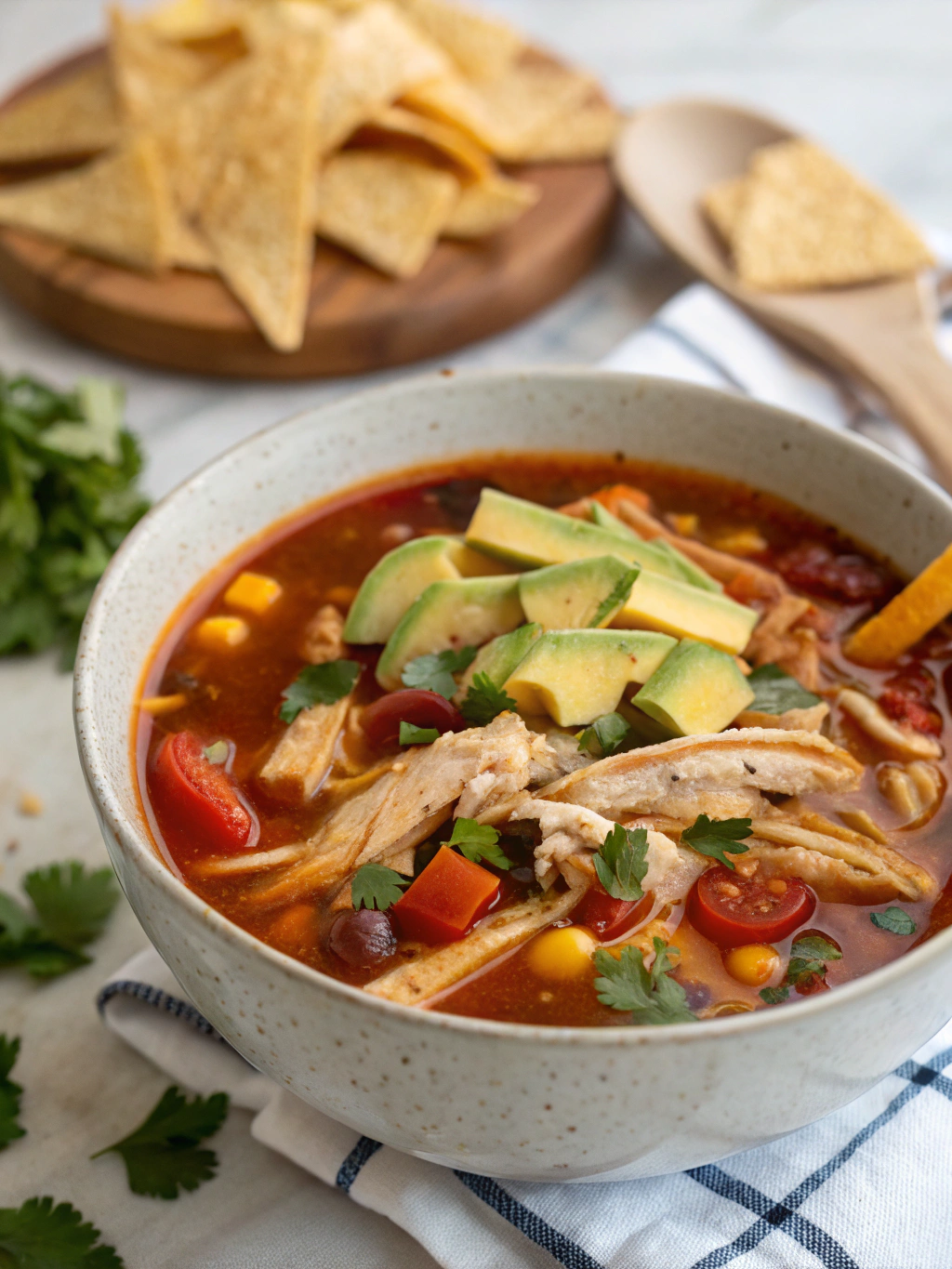 Crockpot Chicken Tortilla Soup Recipe