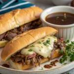 Crockpot French Dip Sandwiches