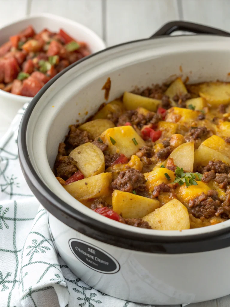 Crockpot Hamburger Potato Casserole