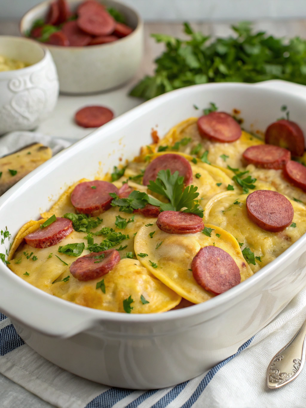 How to Make the Best Crockpot Pierogi Casserole with Kielbasa in 7 Steps 3 Crockpot Pierogi Casserole with Kielbasa