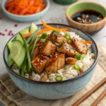 Delicious Sticky Chicken Rice Bowls Recipe