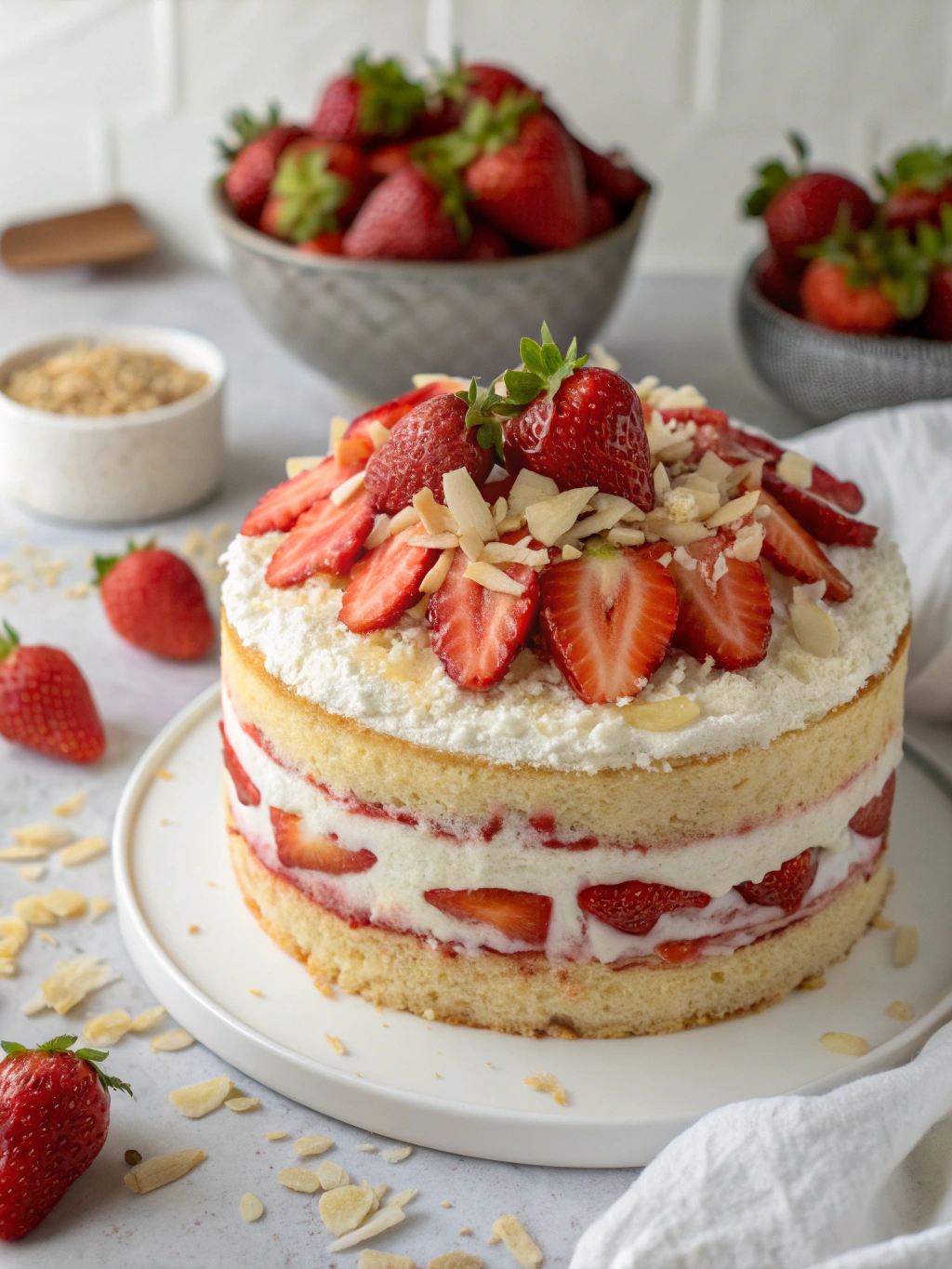 How to Make Delightful Strawberry Coconut Sponge Cakes for Every Celebration?