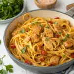 Easy Cowboy Butter Chicken Linguine in 30 Minutes