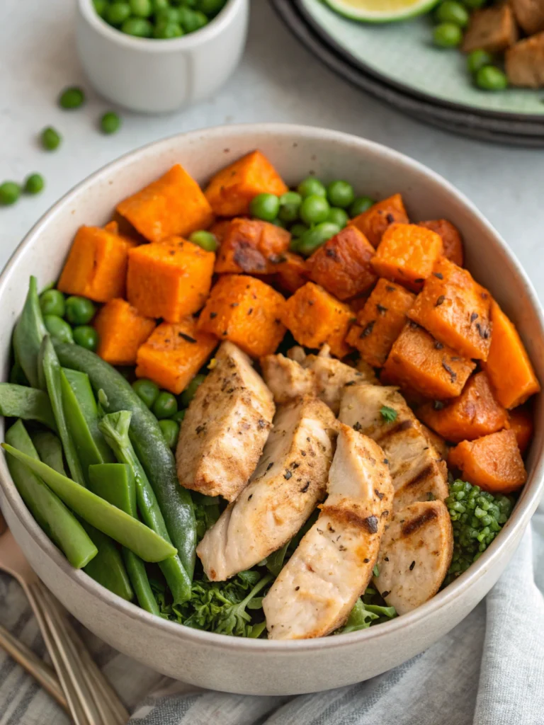 Easy & Healthy Chicken and Sweet Potato Bowls