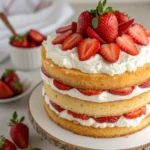 Easy Layered Strawberry Shortcake Cake