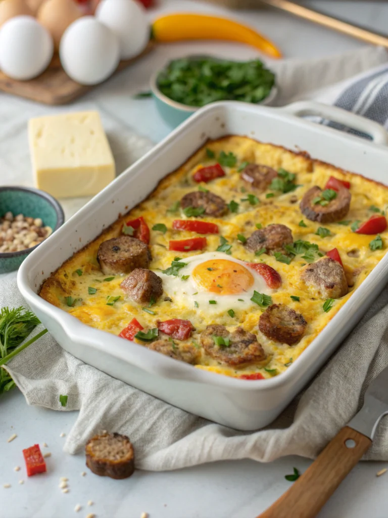 Easy Sausage and Egg Casserole
