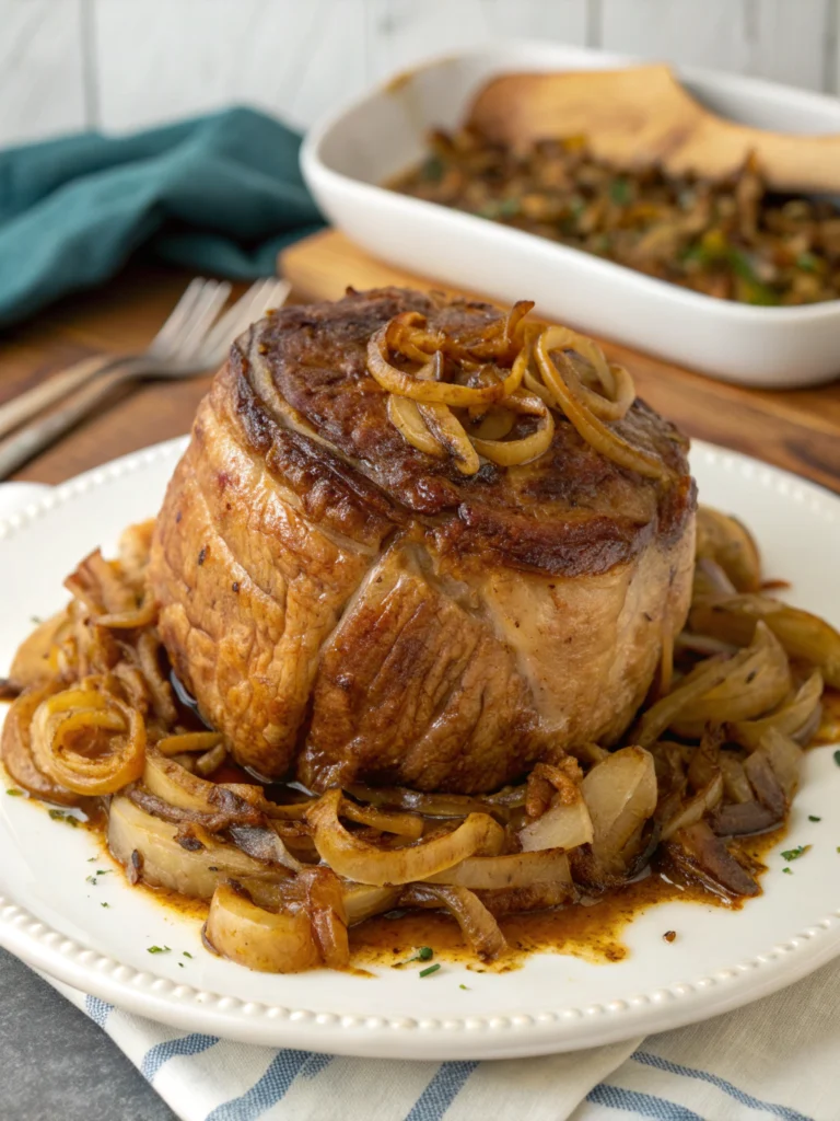 Easy Slow Cooker French Onion Roast