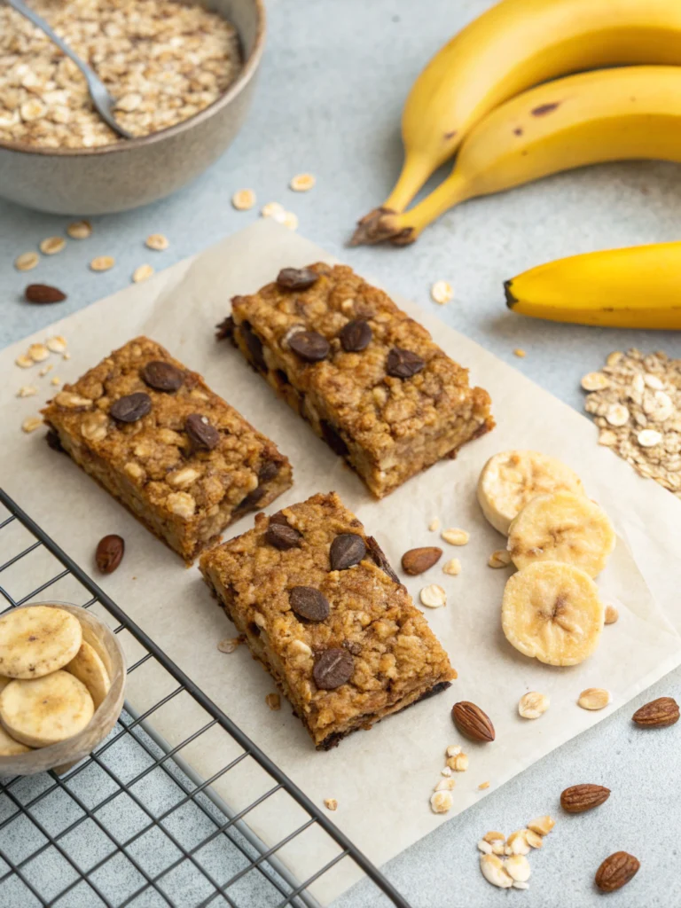 Energizing Banana Oatmeal Bars for a Healthy Snack