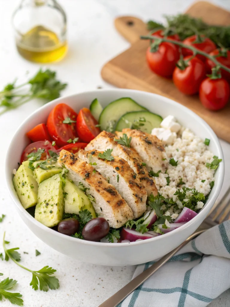Greek Chicken Bowls (Easy Clean Eating Meal Prep)