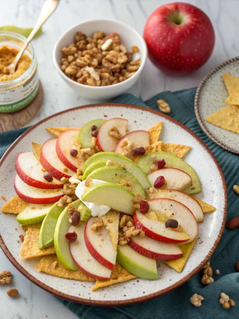 Healthy Apple Nacho Recipe (5-Minutes)