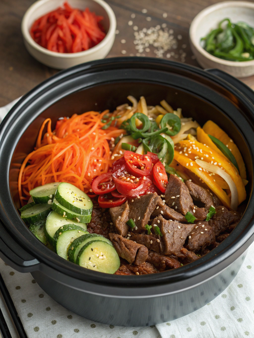 Healthy Crock Pot Side Dishes (Korean Beef)