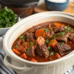Hearty Comfort Slow Cooker Beef Manhattan