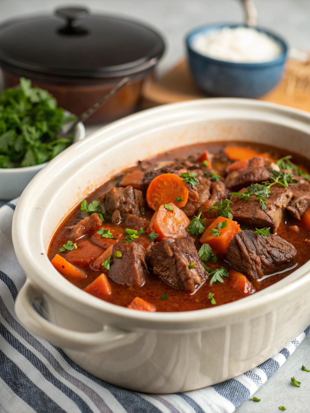 Hearty Comfort Slow Cooker Beef Manhattan
