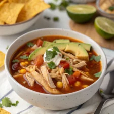 Crockpot Chicken Tortilla Soup